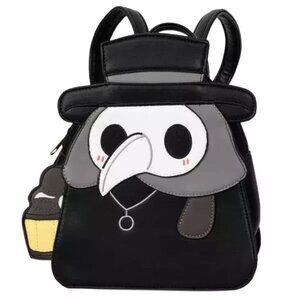 Squishable Mini Plague Doctor Figural Black Backpack 10" - NWT